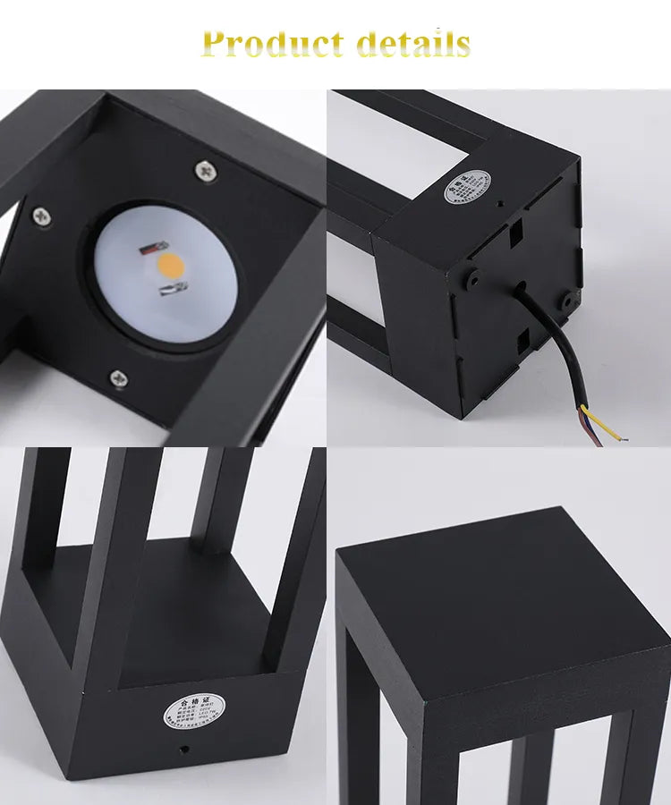 LED 7W Bollard Square Lamp