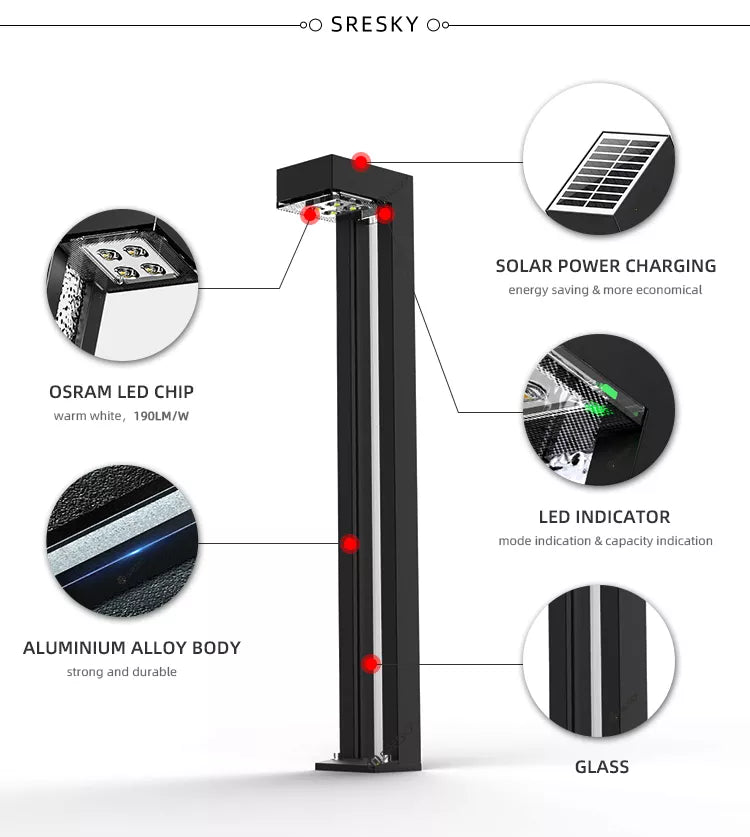 Solar Powered Path Light