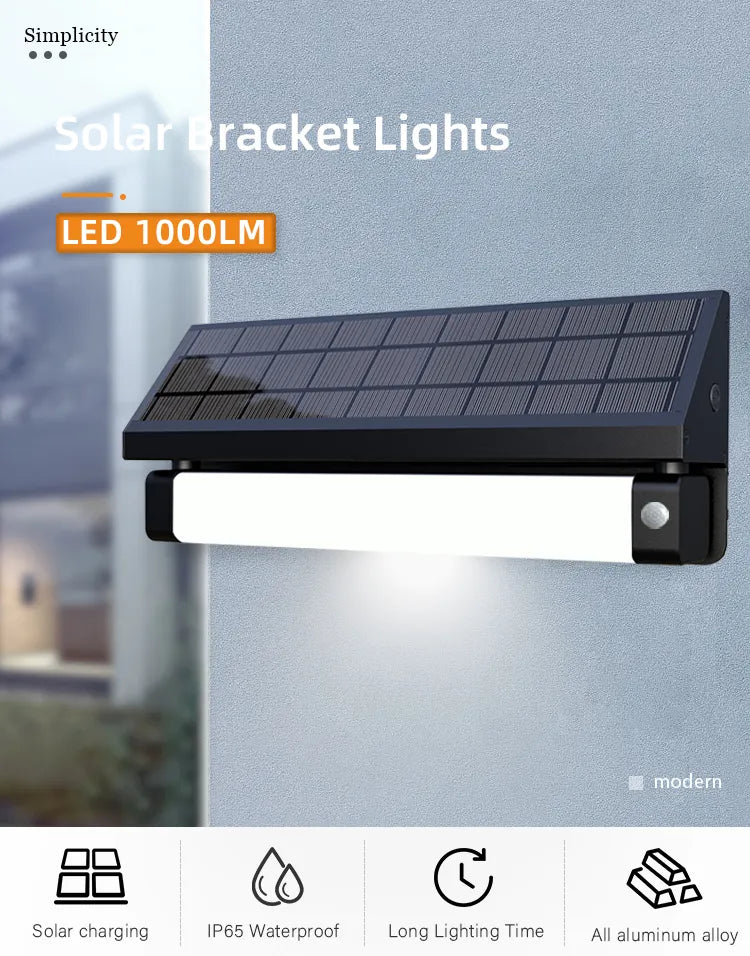 LED Solar Wall Light | Pir Motion Sensor