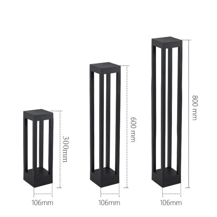 LED 7W Bollard Square Lamp