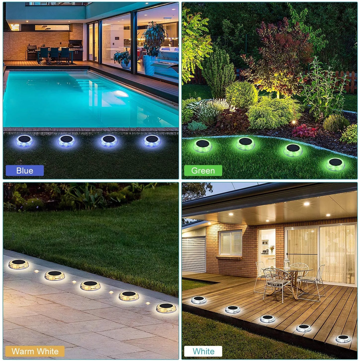 Solar Colorful Deck Solar Lights
