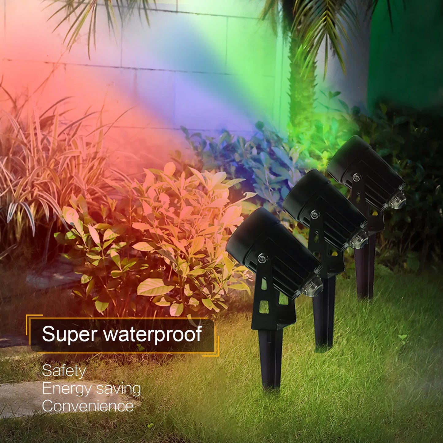 Color Changing Solar Spot Lights